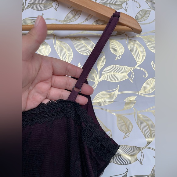 Disturbia Plum Lace Slip Dress | Whimsigoth Goth Core Mini | US 6 - Picture 13 of 15